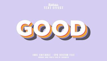 Good Text Effect Free Vector