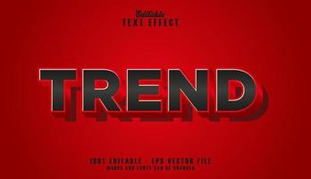 Trend Text Effect free vector