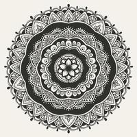 elegante patrón de mandala de círculo sobre fondo blanco vector