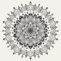 Elegant Circle mandala pattern on white background vector