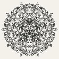Elegant Circle mandala pattern on white background vector