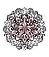 ornamento de arte de mandala de círculo de lujo vector