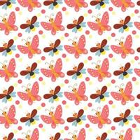 Butterfly Seamless Pattern Design vector