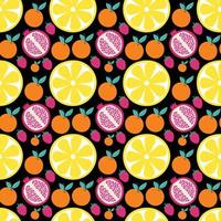 Lemon Seamless Pattern Design vector