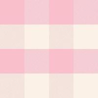 Gingham pattern seamless Plaid repeat vector in ping and white. Design for print, tartan, gift wrap, glen textiles, checkered background for tablecloths.
