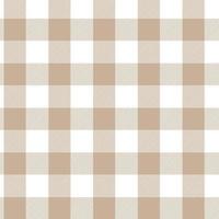 Tartan seamless pattern Plaid vector with pastel brown and white for printing, wallpaper, textile, burlap, tablecloth, checkered background.