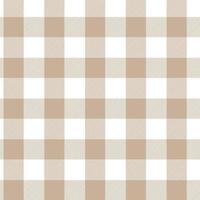 Tartan seamless pattern Plaid vector with pastel brown and white for printing, wallpaper, textile, burlap, tablecloth, checkered background.