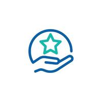 Charity Hand Logo vector