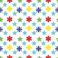 Flower Seamless Pattern Design vector