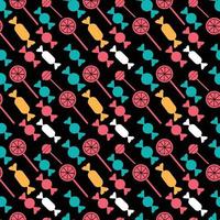 Lollipop and chocolate Seamless Pattern Design vector