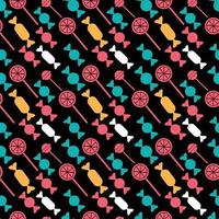 Lollipop and chocolate Seamless Pattern Design vector