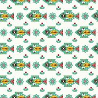 Nordic fish Seamless Pattern DesignSeamless Pattern Design