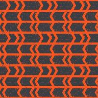 seamless pattern, orange abstract arrows on gray vector