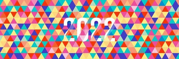 2022 Modern Triangle Geometric background Vector