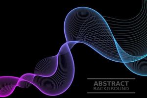 Abstract wave element for design. Digital frequency track equalizer vector