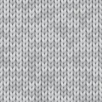 White and gray realistic knit texture seamless pattern. Vector seamless background for banner, site, card, wallpaper.