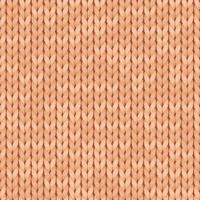 Beige realistic simple knit texture seamless pattern. Seamless knitted pattern. Vector illustration. Woolen cloth. Illustration for design, backgrounds, wallpaper.