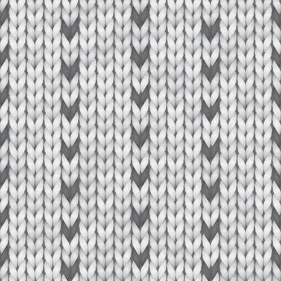 Black and White norway sweater fairisle design. Seamless Knitting Pattern. Woolen cloth. Vector illustration for backgrounds and wallpapers.