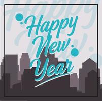 Celebration Happy New Year  Greeting Vector Illustration