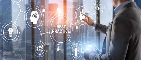 Best Practice Business Technology Internet successful business concept photo