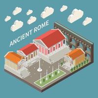 concepto de la antigua roma vector