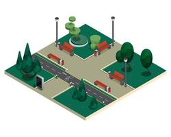 City Constructor Elements Isometric Composition