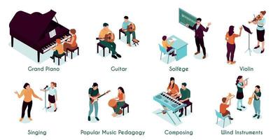composiciones de educación musical vector