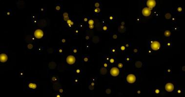 Abstract light background animation with yellow color