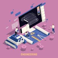 STEM Education Engineering Composition vector