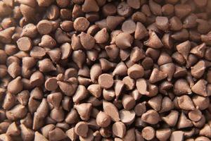 detail shot of Chocolate chips in a bowl photo