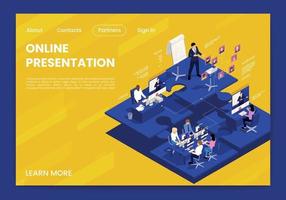 Presentation And Conference Page Design vector