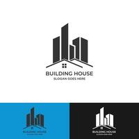 Abstract house vector real estate logo design