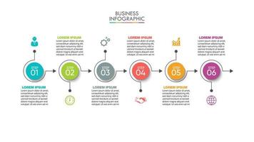 Presentation business infographic template vector