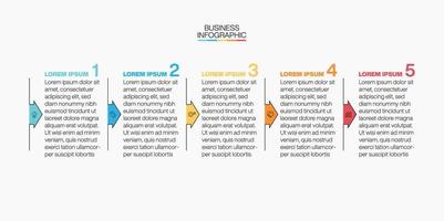 Presentation business infographic template vector