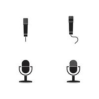 Microphone icon graphic design template illustration vector