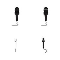 Microphone icon graphic design template illustration vector