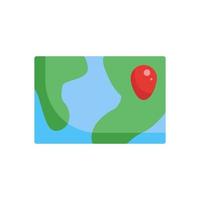 global location flat style icon vector