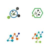 Molecule vector illustration design