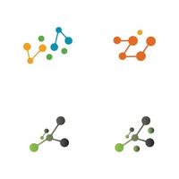 Molecule vector illustration design