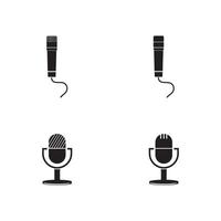 Microphone icon graphic design template illustration vector