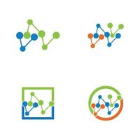 Molecule vector illustration design