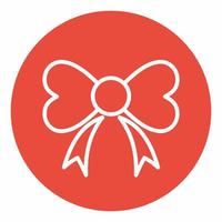 Ribbon Icon Red Circle Style vector