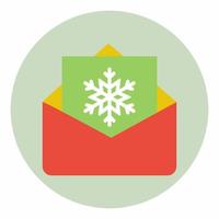 Good Wishes Letter Icon Flat ... vector