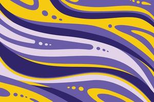 Watercolor liquid purple and yellow abstract background. Modern unique and energetic template. vector
