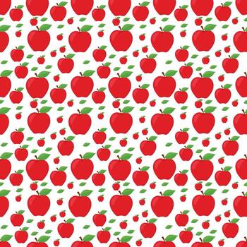 Apple Seamless Pattern Design vector