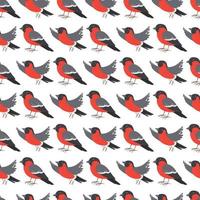 Birds Seamless Pattern Design vector