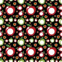 Apple Seamless Pattern Design vector