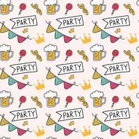 birthady Seamless Pattern Design vector