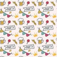 birthady Seamless Pattern Design vector