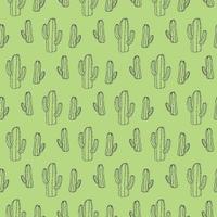Cactus Seamless Pattern Design vector